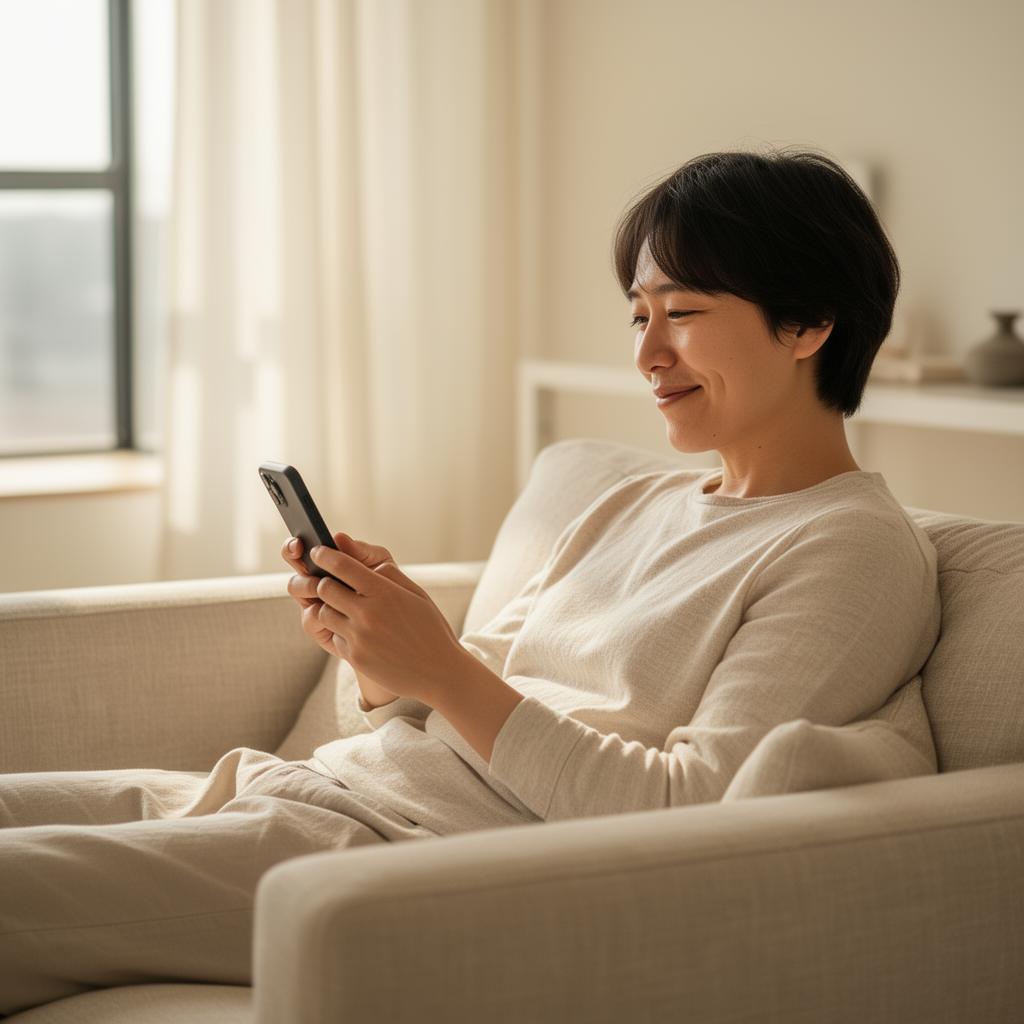 Patient messaging an Orvion doctor from home